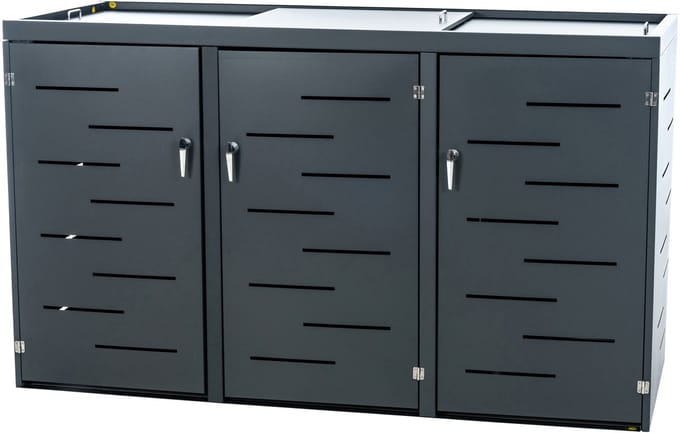 Clp Tanis Containerberging - Antraciet 198x80x116 cm