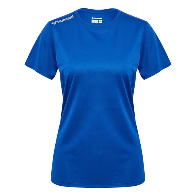 Hummel Damen T-Shirt Hmlrun Jersey S/S Woman True Blue-L