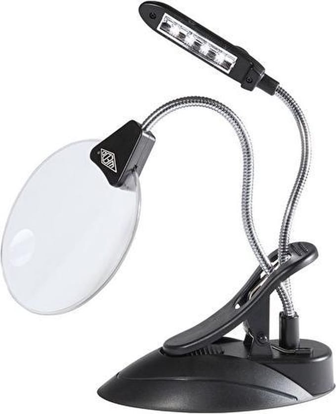 Wedo - Bureau loep met LED Lamp
