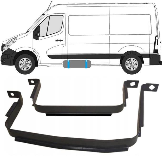 Brandstoftank klemmen voor Renault Master 2010-