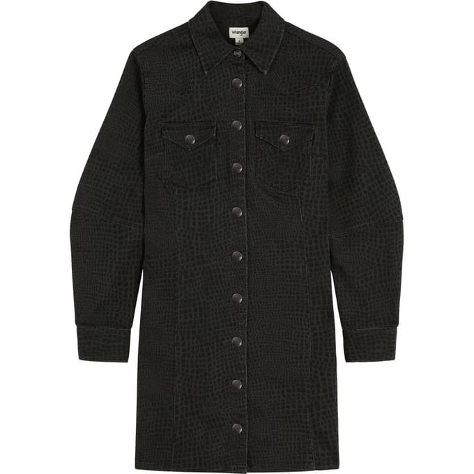 Jeanshemd jurk met lange mouwen voor dames Wrangler Barrel