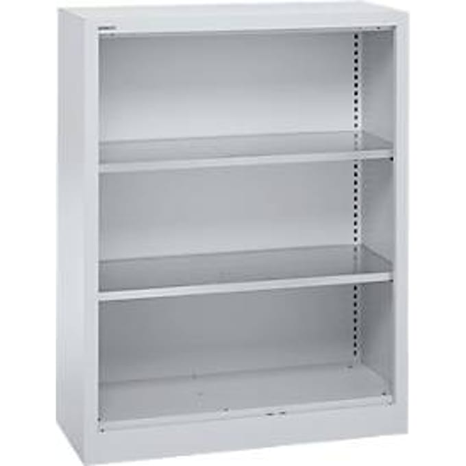 Schäfer Shop Select stellingkast MS, 3 OH, B 950 x D 400 x H 1215 mm, plaatstaal, aluminium wit