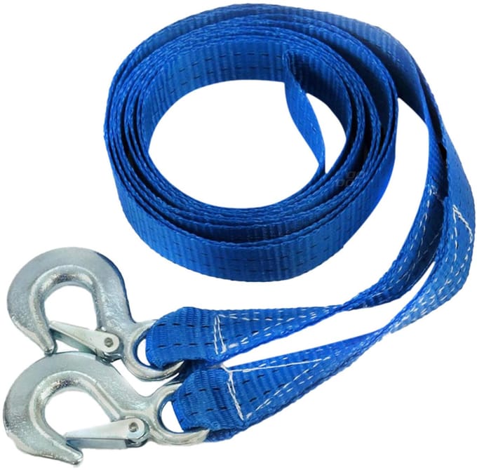 Amio Sleepkabel / Sleeptouw met haken - 4 meter en max 2500 KG
