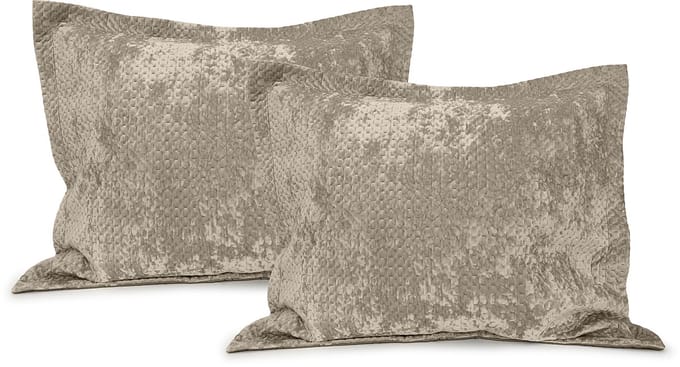 LINNICK Velvet Kussensloop - Bronze - Kussensloop 60x70cm - Kussenslopen Set van 2