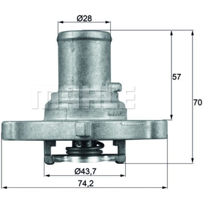 Thermostaat, koelvloeistof MAHLE TI 122 87D