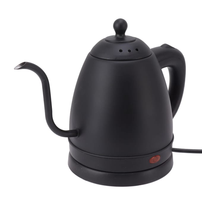Zwanenhals Elektrische Waterkoker 1.2L 304 Roestvrij Staal Hoge Veiligheid Pour Over Koffiepot L gray