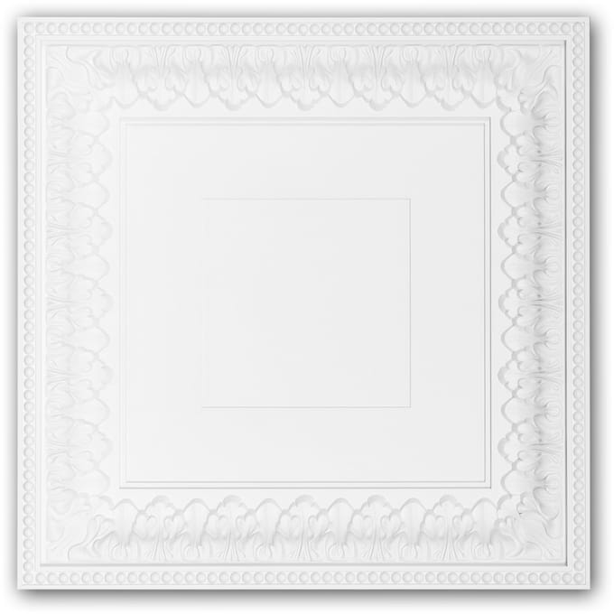 Plafondtegel 157003 Profhome Plafond-element Wandpaneel neo-classicisme stijl wit