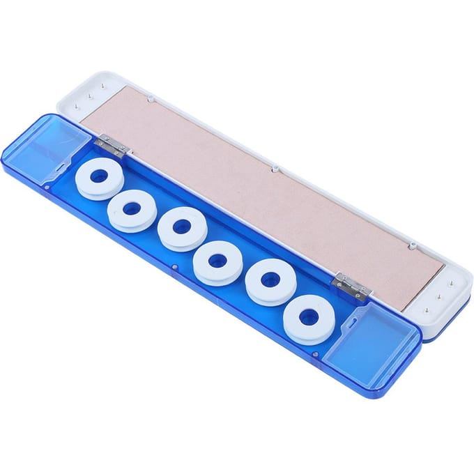Visuitrusting Multifunctionele Dobber Vislijn Opbergdoos Wikkelbord Accessoire transparant blauw 45cm white