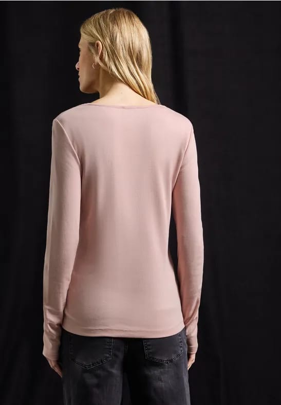Shirt met carrée halslijn