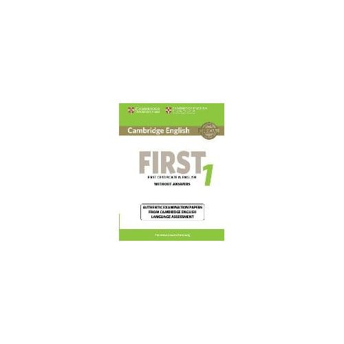 Cambridge English First 1 For Revised Exam From 2015 Student's Book Without Answers