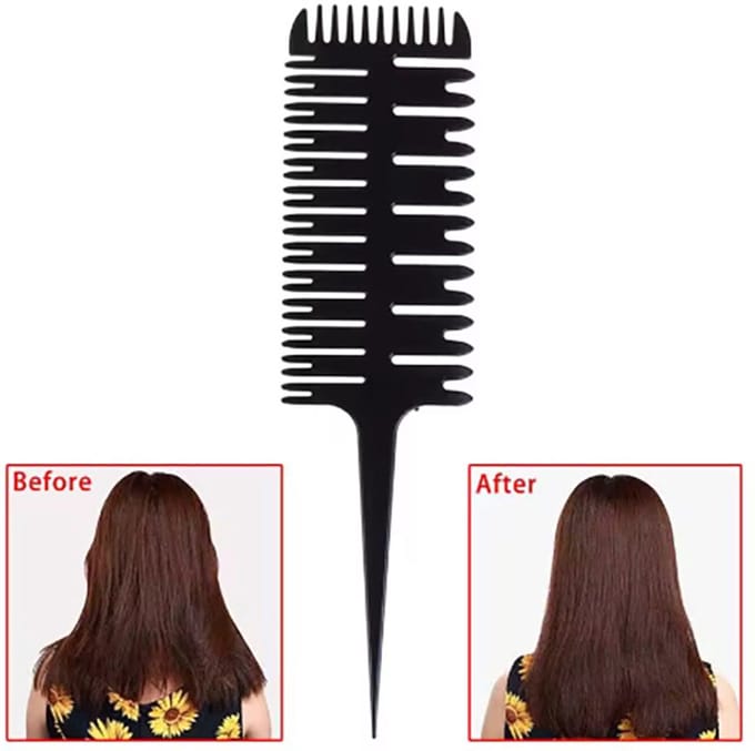 Actie4you® - Highlight kam - Styling Tool - Kapper Kam - Haar Kam - Haar Accessoire - Zwart