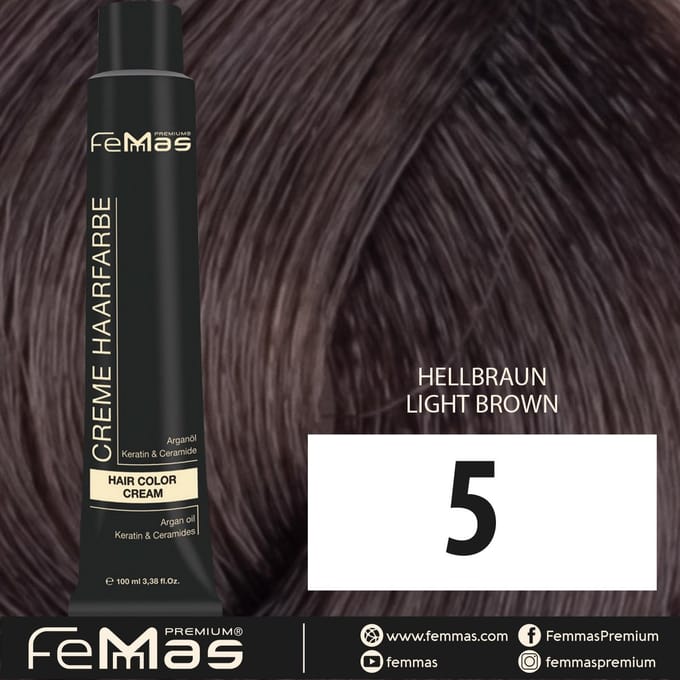 Femmas (5) - Haarverf - Lichtbruin 100ml