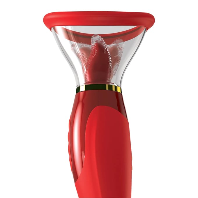 Her Ultimate Pleasure 24k Gold Luxe Editie Vibrator Rood