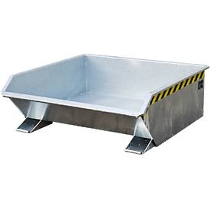 Kiepbak Bauer Mini type MGU 460, laag model, 460 l inhoud, gegalvaniseerd