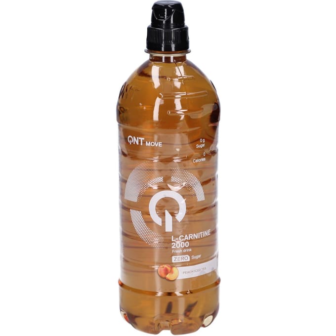 QNT L-Carnitine 2000 mg Zero Calorie Peach Iced Tea 700 Sap met vertraagde afgifte
