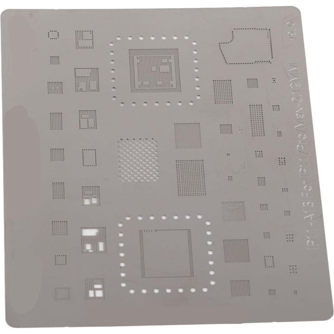 Telefoon CPU BGA Reballing Stencil Reball Rework Sjabloon Scherm voor IPhone 11 Pro Max gray