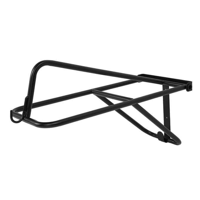 Porte-selle mural pliable et portable pour sellerie, écurie, grange black