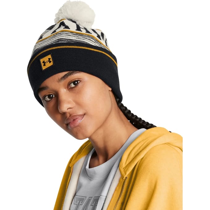 Under Armour Beanie Wit / goudgeel / zwart