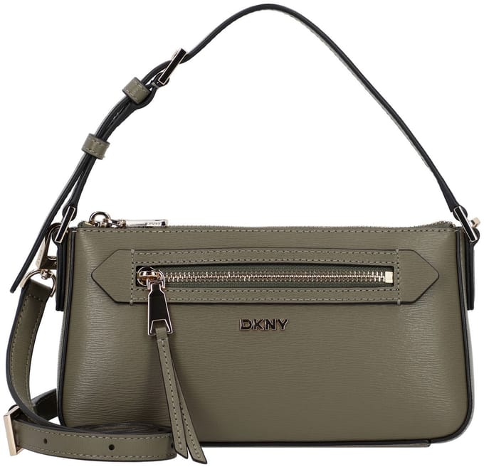 DKNY Bryant Ave Schoudertas Leder 23 cm - Dames - utility green
