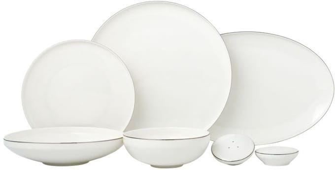 BRICARD CANET DINNER SET | WIT-ZILVER 27-DELIG