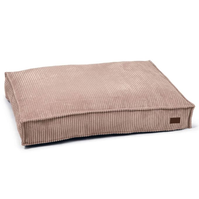Designed by Lotte Ribbed - Hondenkussen - Roze - 100x70x15 cm
