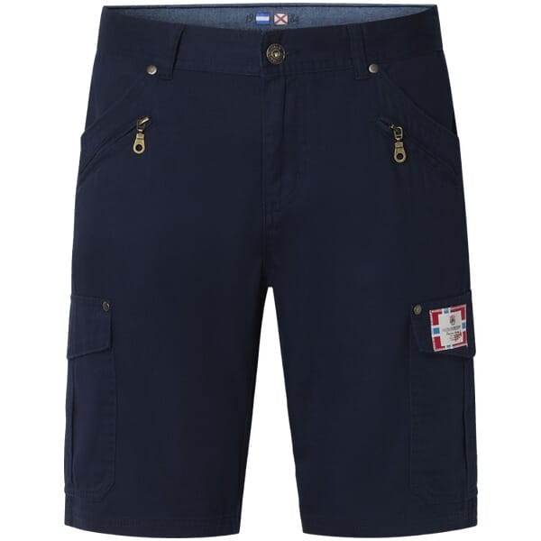 Jan Vanderstorm herren Lage Taille Bermuda - 56 - donkerblauw - Plus Size