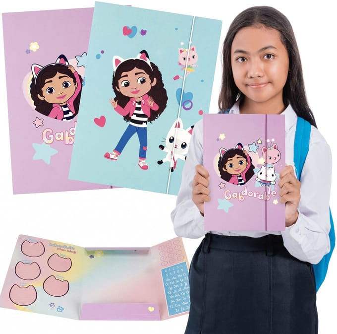 Gabby's poppenhuis Gabby's Dollhouse map met elastiek A4 STARPAK