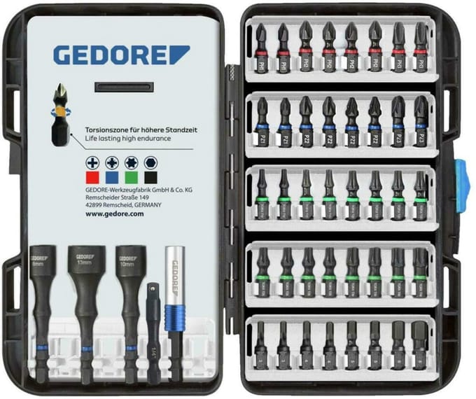 Torsiebit-set, 1/4, 45 dlg.