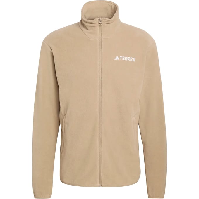 Adidas Terrex Multi Essentials Fleece Jack Met Lange Ritssluiting - Heren - Groen
