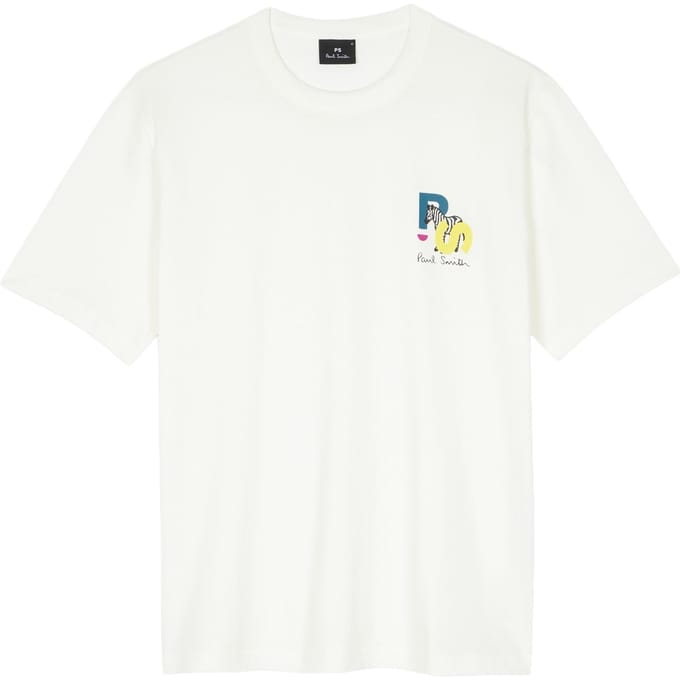 Paul Smith Mens Ss Tshirt Pszebra Black Größe: M | Bedruckte T-Shirts Outlet | Herren | Schwarz