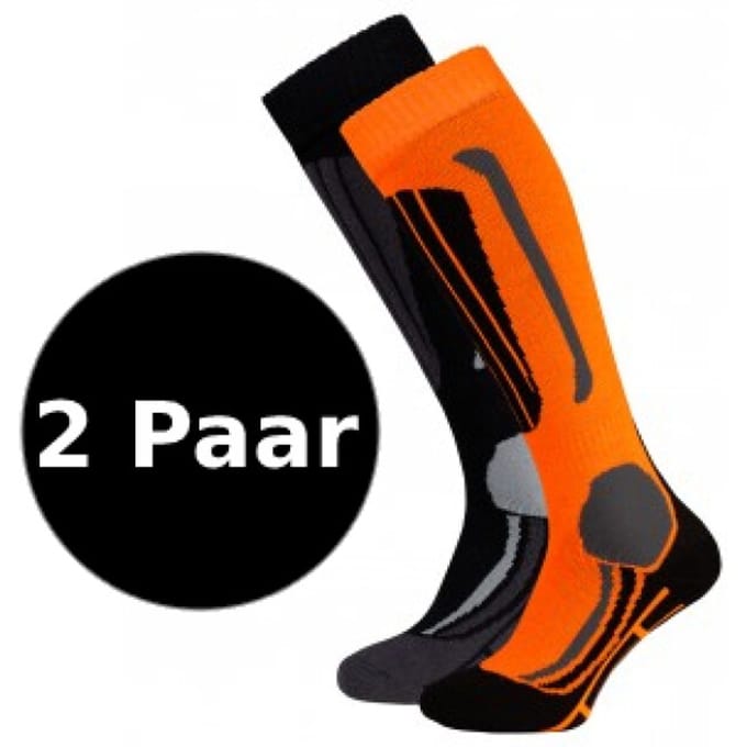 Falcon Victor 2-Pack Skisokken Oranje 35-38