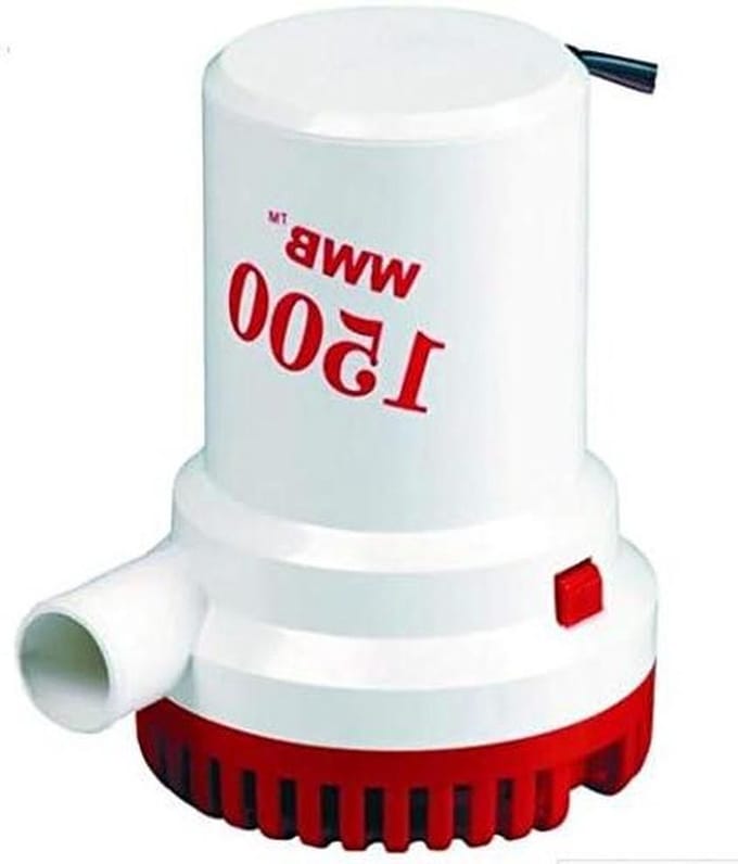 Grote Pomp - Waterpomp 12V - Water Verplaatsen - Hoge Capaciteit - 1500 GPH - Zwart