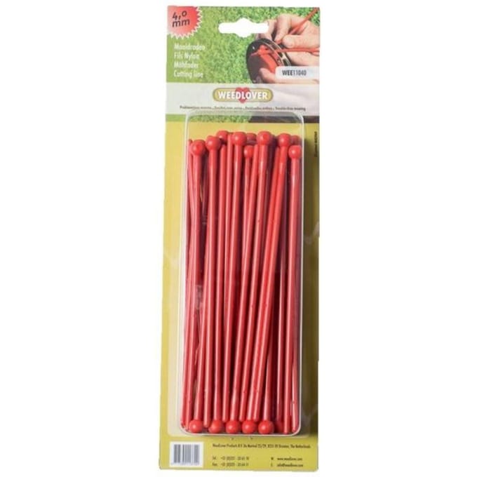 Weedlover maaidraad 4.0 mm rood