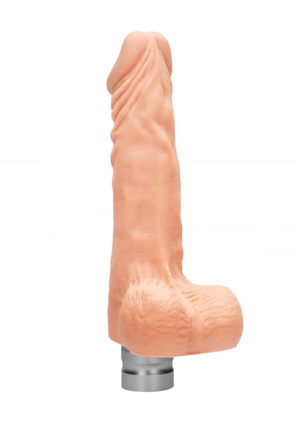 Realrock 8-20 cm Vibrating Dildo With Balls - Flesh