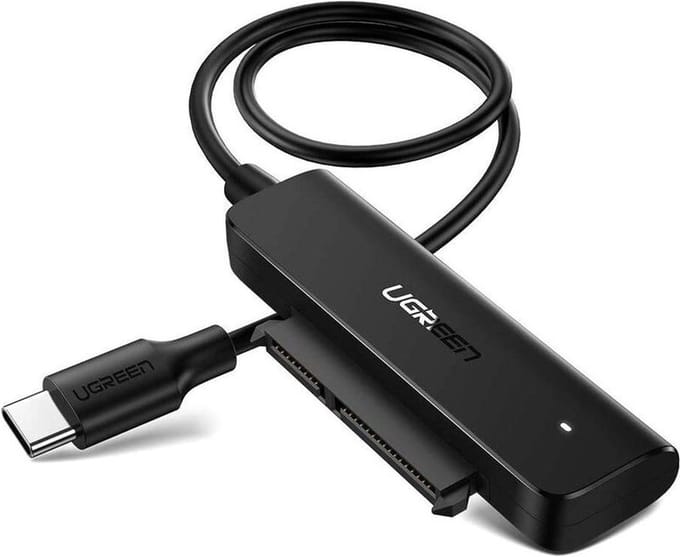 Adapter Ugreen Av144 Usb-C 3.0 Do Dysku Sata 2.5, 50Cm (Czarny)