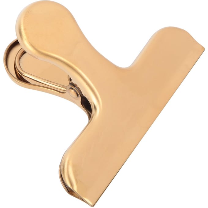 Roestvrij Staal Messing Kleur Clip Vintage Retro Stijl Sluitclips Accessoire(T-vorm) beige