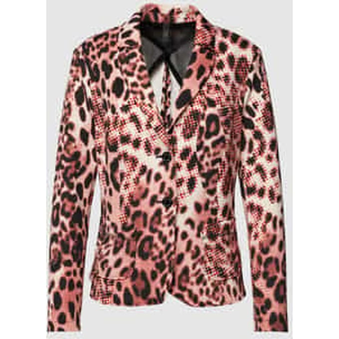 Blazer met all-over motief