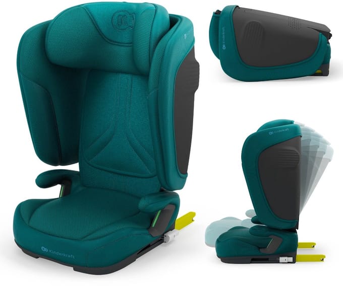 Kinderkraft UNITY 2 Autostoel – 100-150 cm – Met Isofix – Groep 2/3 – Groen