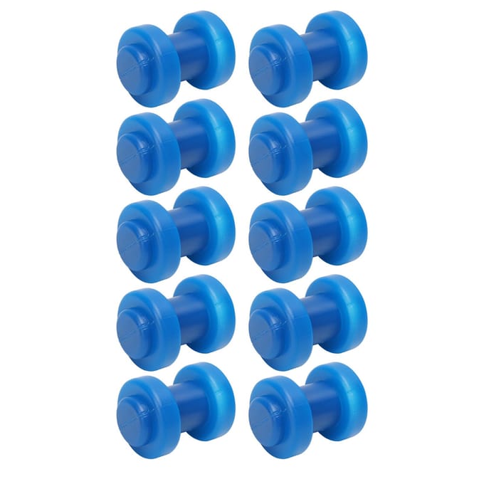 10 stuks Trampoline Omheining Paal Eindkap ABS Trampoline Paal Hoed voor Veiligheidsnet blue