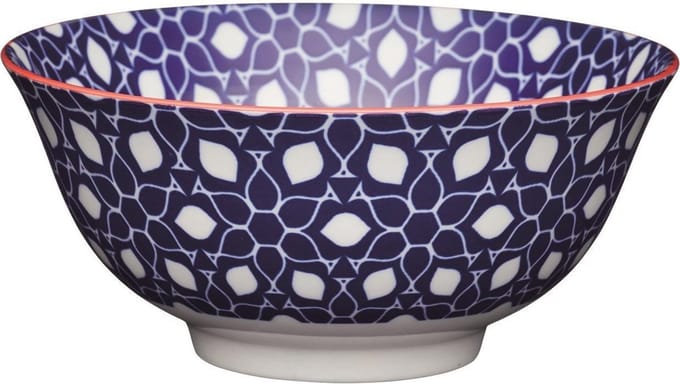 Kitchencraft Kom Blue Floral 15,7 Cm Keramiek Blauw
