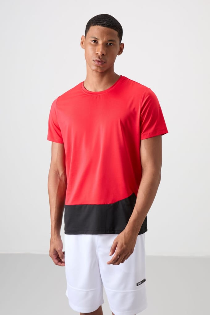Kleurblok Crew Neck T-shirt