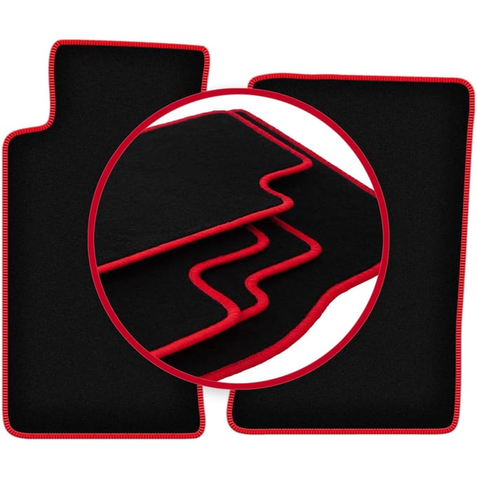 CARLUX-RED automatten voor: Mazda MX-5 II NB cabriolet (1998-2005)