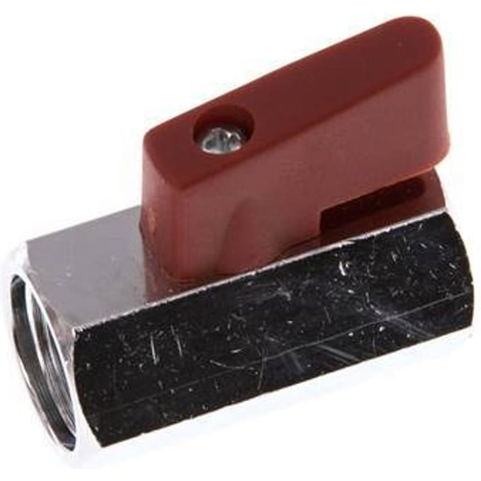 G 3/8 inch 2-Weg Messing Mini-Kogelkraan 15 Bar