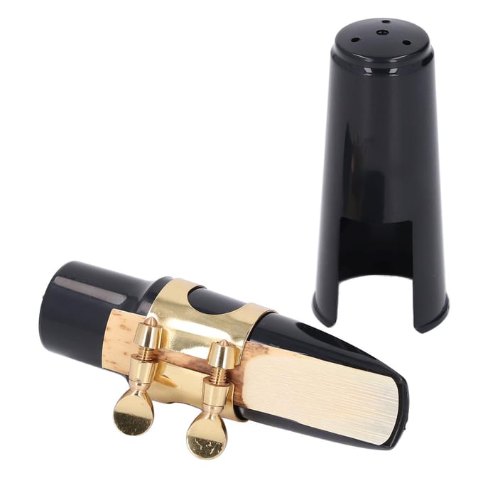 Kit Bec Saxophone Alto Structure ABS Clip Métal 2.5 Anche Kit Bec Sax black