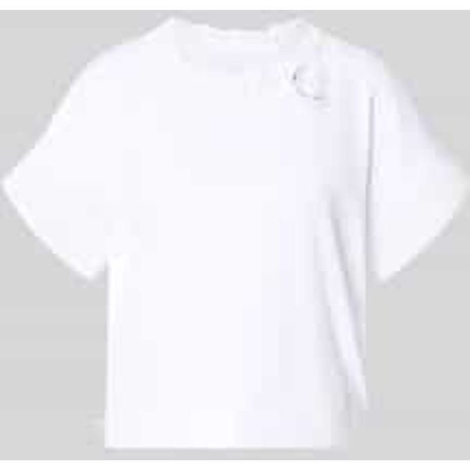 t-shirt met steekzak aan de zoom