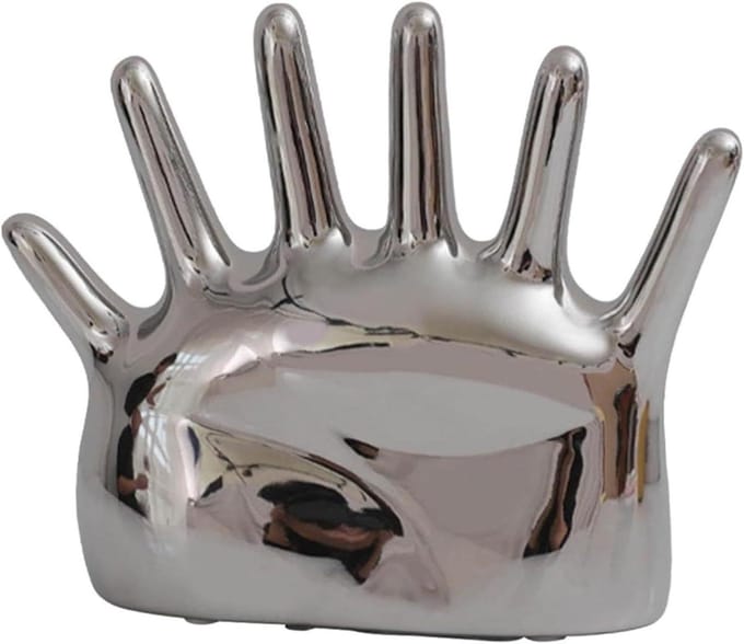 Sieraden Organizer - Accessoire Houder - Sieraden Presenteren - Uniek Handmodel - 18.5 cm - Blauw Zilver