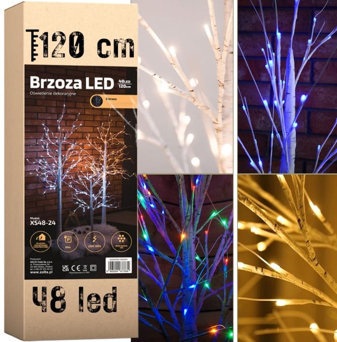 Zolta Serie - LED Kerstboom - 120cm - 48 LED - Waterdicht IP44