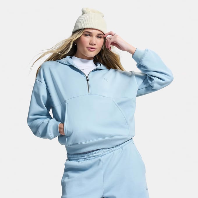 Under Armour Icon Fleece Halfzip Sweater met capuchon Dames