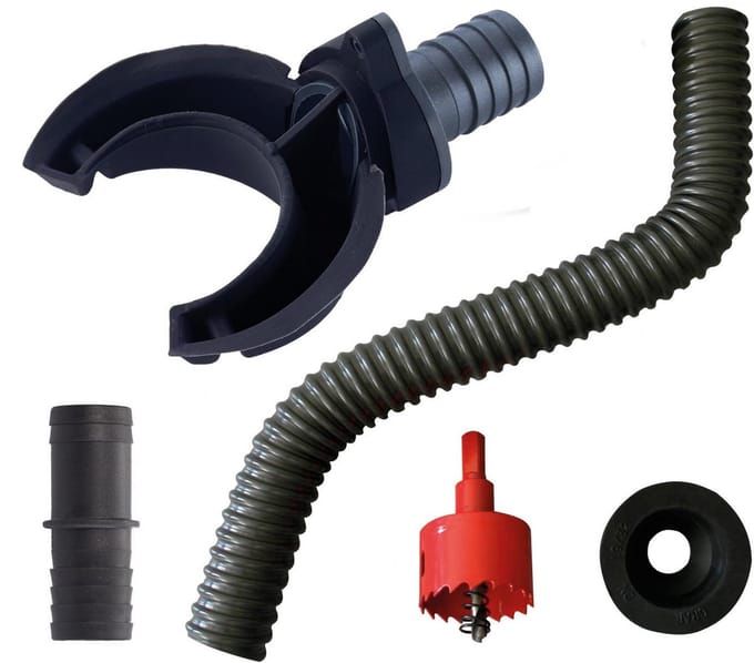 Regenwater Opvanger - Regenton Vulautomaat - Water Besparen - Overloopstop Functie - DN 70-100 - Grijs