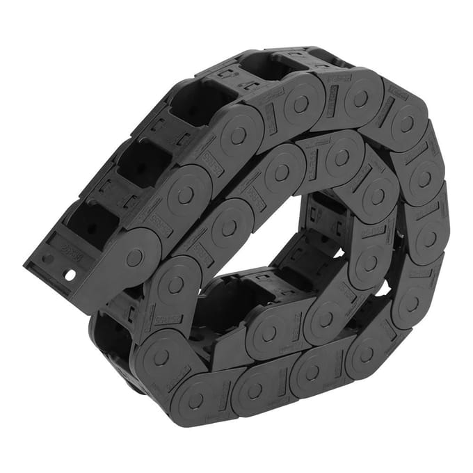 100cm 25 x 38mm Nylon Open Beide Zijden Kabeldrager Sleepketting Graveer Machine Accessoire black